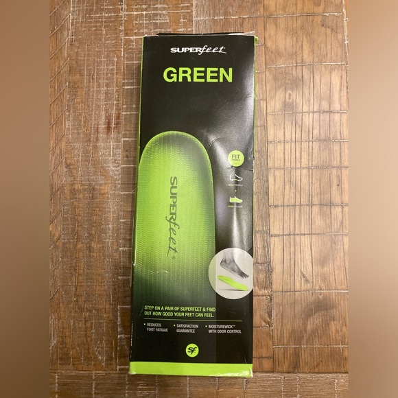 Green Superfeet Insoles - the original NIB size 11.5-13 (men’s) - Picture 1 of 15